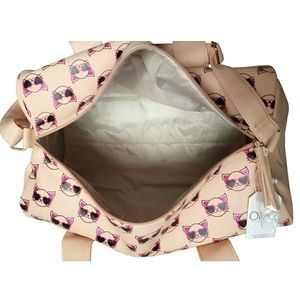 OMG Accessories Bags - OMG Accessories Cool Cat Glitter Duffel Bag OMG Accessories Bags - OMG Accessories Cool Cat Glitter Duffel Bag